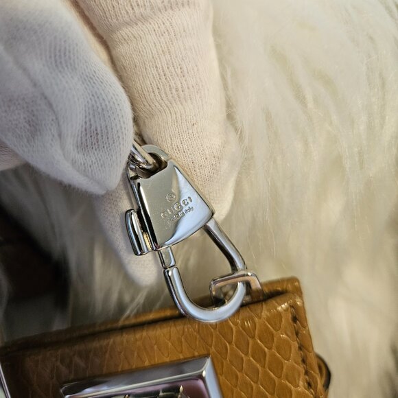 Authentic Rare GUCCI ZUMI IN SNAKE Phyton Skin M Size - Picture 11 of 17